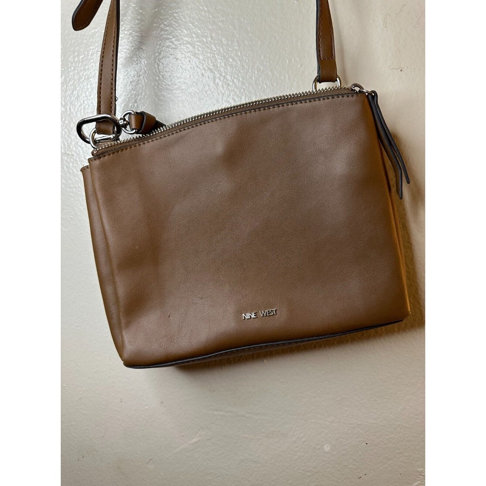 Nine West Levona Small A-List Crossbody Cognac/Gold NWD